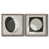 Toile avec cadre gris