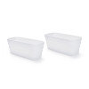 Wave Trough Planter (White) 2pk