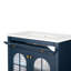 Meuble-lavabo de salle de bain 35,6 po Mid-Century avec verre à motif et bande lumineuse à capteur de mouvement, meuble-lavabo sur pied Farmhouse-1117671685