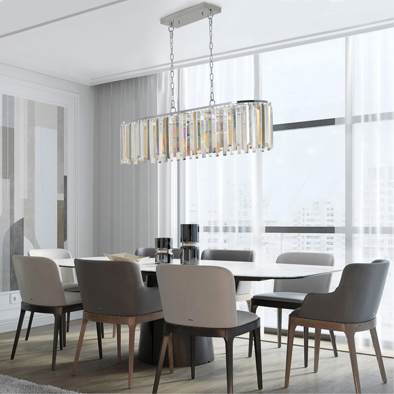 Luminaire de lustre moderne moderne en cristal