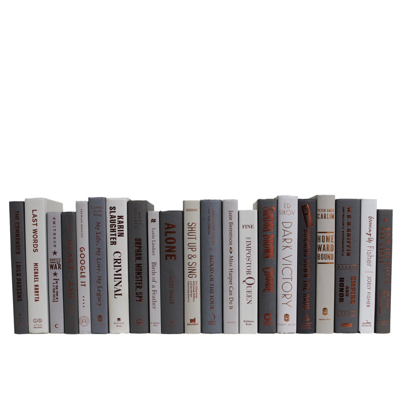 Livres décoratifs - Livres en granit - Livres gris au pied