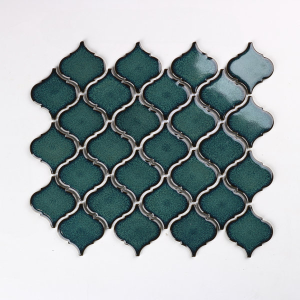 Perfection 2.6" X 2.4" Porcelain Arabesque Mosaic Tile