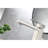 Bathroom Faucet With Single Hole Installation, Brushed Nickel, Stainless Steel, Corrosion Protection, Steady Water Output Nickel Faucet, Resistance, Fingerprint Proof, Discharge