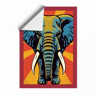 Power Elephant Pop Art - Framed Print