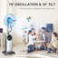 Symple Stuff Ameryst 135Cm Oscillating Pedestal/Standing Fan