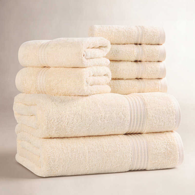 Ensemble de serviettes de bain 8 pièces Alexia Heritage, Canari