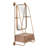 Rochart Birch Solid Wood Accent Shelf with Hooks