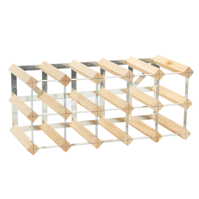 Solid Wood Floor Wine Bottle Rack in