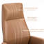 Chaise de bureau LightGray + DarkGray + réglable en cuir véritable argenté + similicuir + alliage d'aluminium-108647266