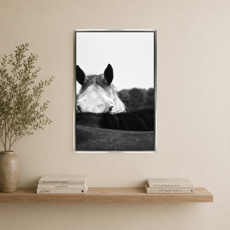 Flirt par Aledanda - Impression sur toile, 40" H x 28" W, Silver