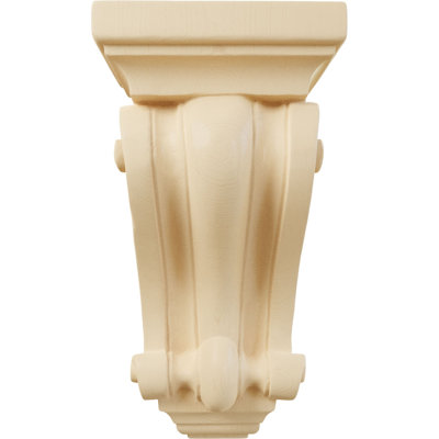 5"W x 3 1/4"D x 9 1/2"H Cole Pilaster Wood Corbel, Maple
