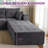 Boneless U Shaped Modern Cloud Couch With 2 Ottomans Tufted 6-seat Boneless Sleeper Chair-1271095462