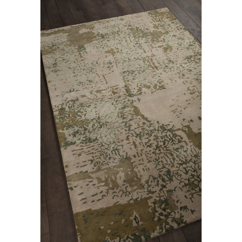 Rupec Patterned Contemporary Beige Area Rug, 5' x 7'6"