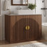 Meuble-lavabo simple 36 po avec comptoir en pierre et lavabo