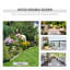 Fauteuils coulissants de jardin brun avec table pratique - 2 balançoires avec chaise berçante, sangle aérée, pour patio et café dans la cour arrière, tissu respirant, acier, finition