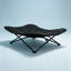 Steel-Frame Elevated Pet Cot L Black