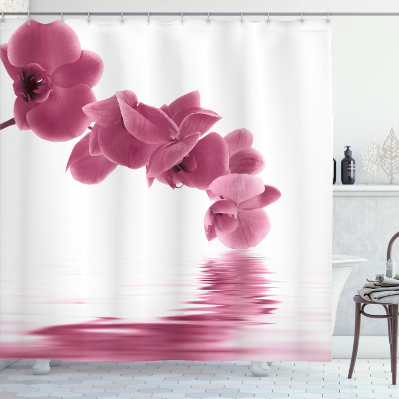 Shower Curtain with Hooks Included, 70" H x 69" W, Cornflower Blue
