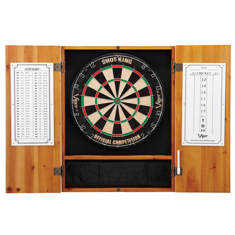 Armoire de jeu de fléchettes Viper Metropolitan Oak