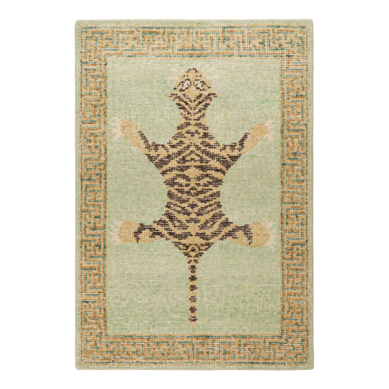 Distressed Homage Animal Print Area Rug, Rectangle 8' x 10'