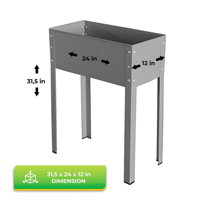 Metal Elevated Planter