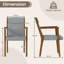 47cm H Upholstered Armchair in Grey