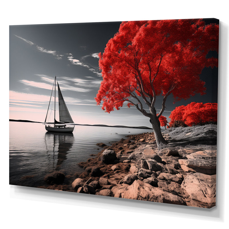 «Coastal Tranquility» sur impression sur toile, Toile tendue, H 24 po x l 32 po x P 1 po