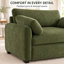 Fauteuil surdimensionné en chenille de 50 po de large Orelvessique avec assise profonde, coussins amovibles et 2 coussins-1407736042