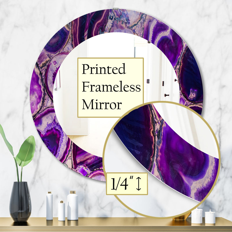 Mid-Century Modern Bathroom / Vanity Accent Mirror, 31.5" H x 31.5" W, Abstract 2