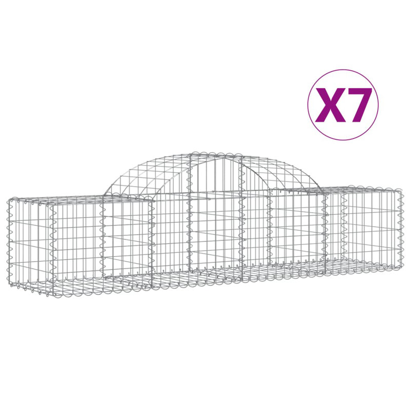 Clôture en métal argenté H 31,5 po x l 157,5 po