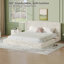 Structure de lit moderne avec table d'appoint coulissante réglable Cloud