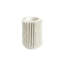 Radiator Swirl Vase-Matte White-Sm