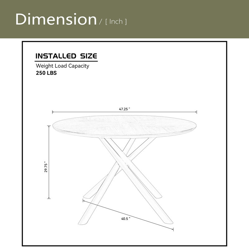 Table basse de 47,25 po en MDF