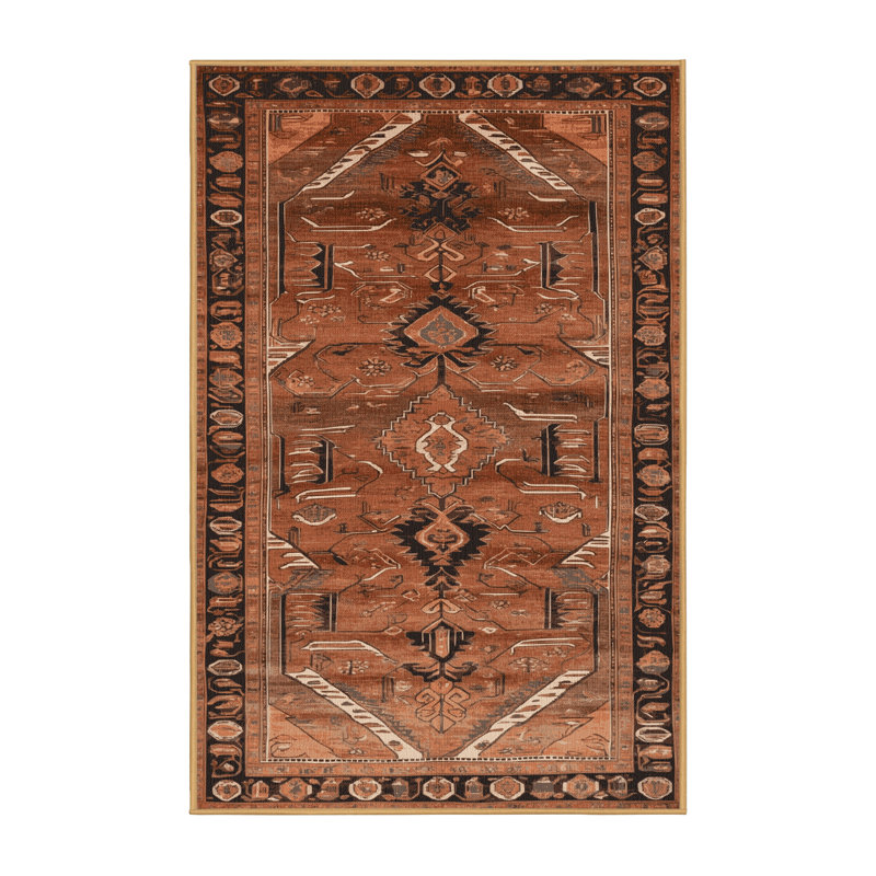 Tapis brun lavable à la machine