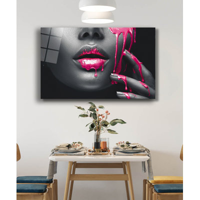Peinture élégante en verre trempé décoratif, 27,6 po x 43,3 po | 100% verre trempé, épaisseur: 0,16 pouce | Superbe décoration intérieure pour le salon, le bureau ou la galerie | Pièce d'art unique, durable et élégante
