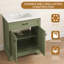 Meuble-lavabo simple 28 po avec comptoir en céramique et armoire de rangement à double porte-2133358547