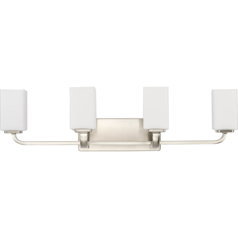 4 - Light Dimmable Vanity Light, Brushed Nickel