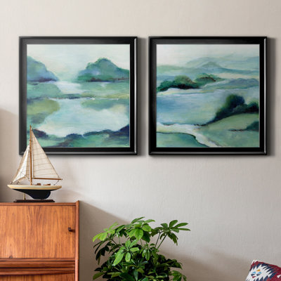 " Lush Valley I " 2 - Pieces Painting Print