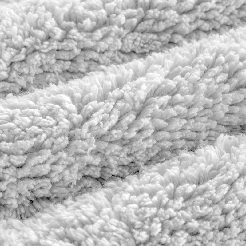 Splendor 100% Cotton Tufted 3000 GSM Reversible Bath Rug, Gray, 24" W x 60" L