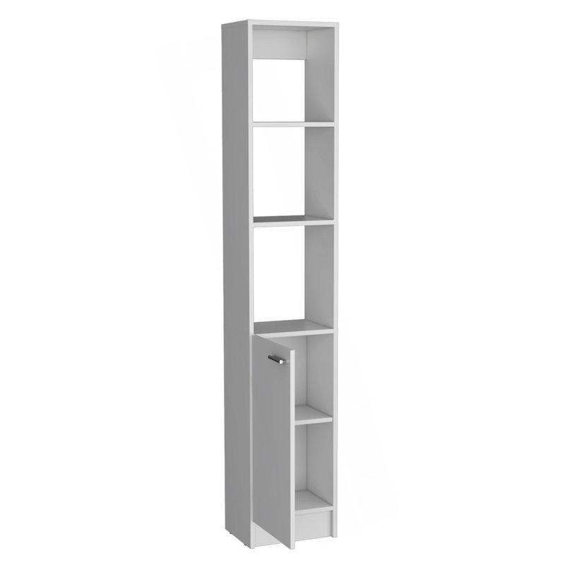 Armoire à linge Marion, salle de bain, Blanc