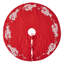 Handmade Christmas Tree Skirt - Lobsters on Red Cotton - 60"