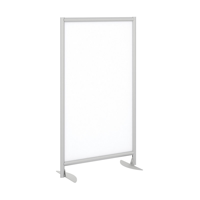 1 cloison ou panneau, Blanc / Aluminium anodisé