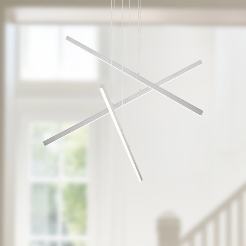 Vega 3 - Light LED Pendant, Brushed Nickel