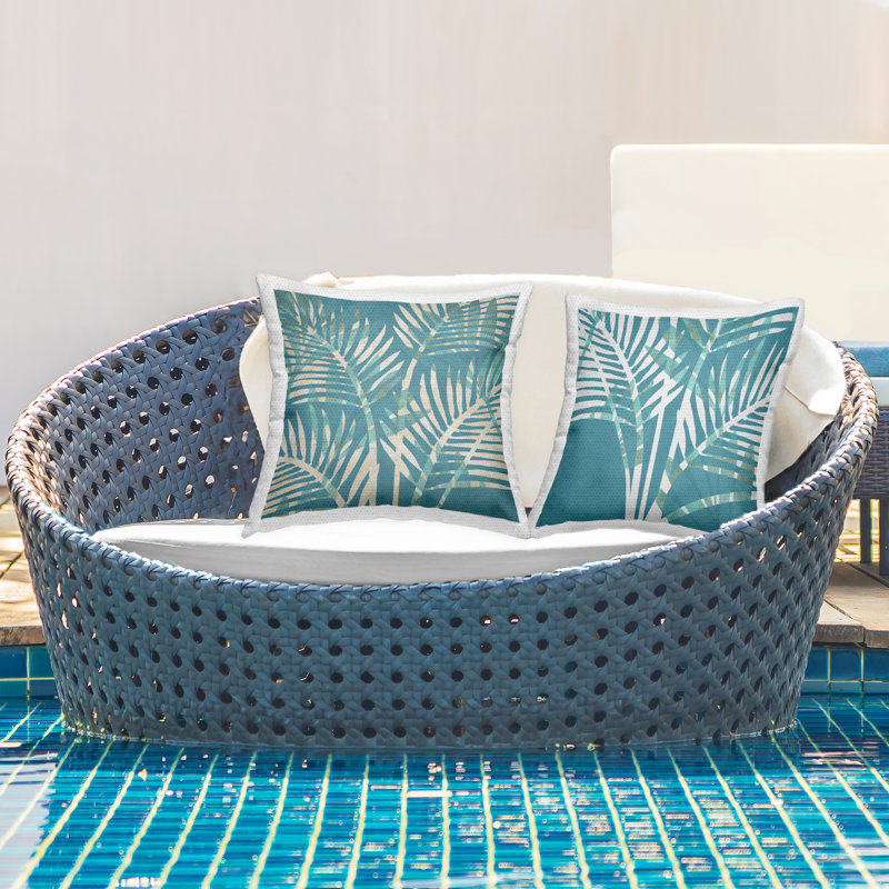 Ensemble de coussins 2 pièces Tropical Palm Botanicals par Flora Kouta