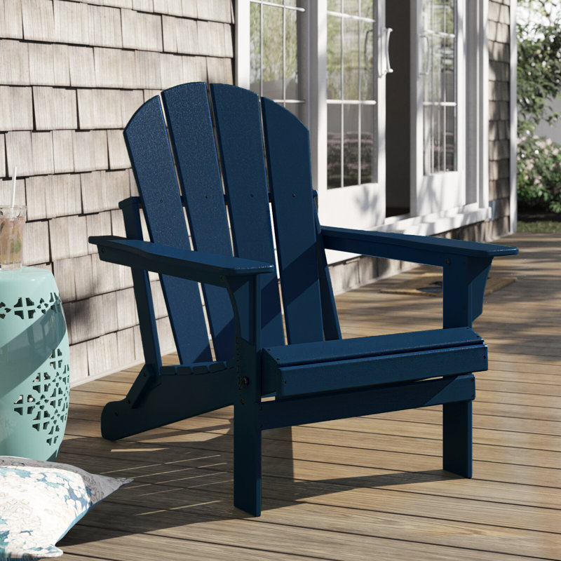 Shawnna Weather-Resistant Foldable Outdoor Adirondack Chair