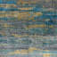 Blue & Yellow Contemporary Tibetan Silk Rug - 8' x 10'
