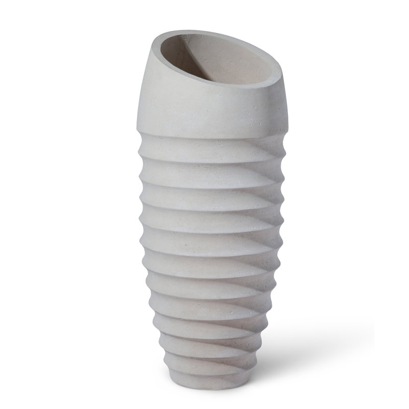 JP Resin Pot Planter, White