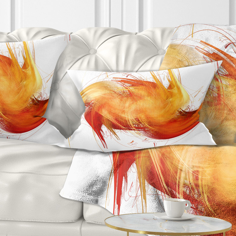 Motif fractal abstrait brun - Coussin imprimé abstrait