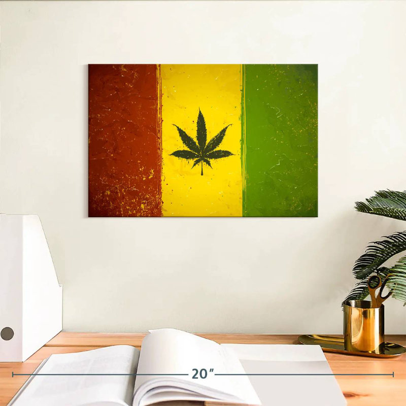 Cannabis Country Flag, 8" H x 12" W