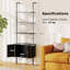 184cm H x 60cm W Metal Ladder Bookcase