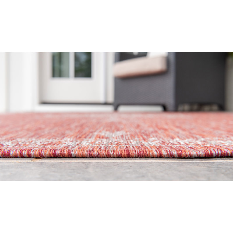 Cowger Oriental Indoor / Outdoor Rug, Rectangle 6'1" x 9'